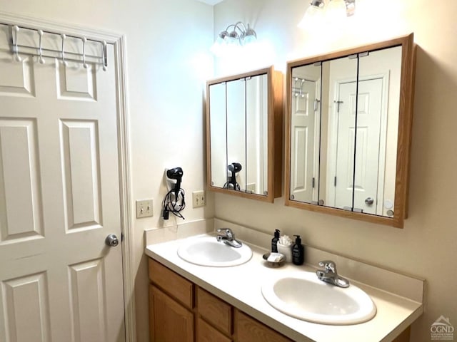 bathroom featuring vanity