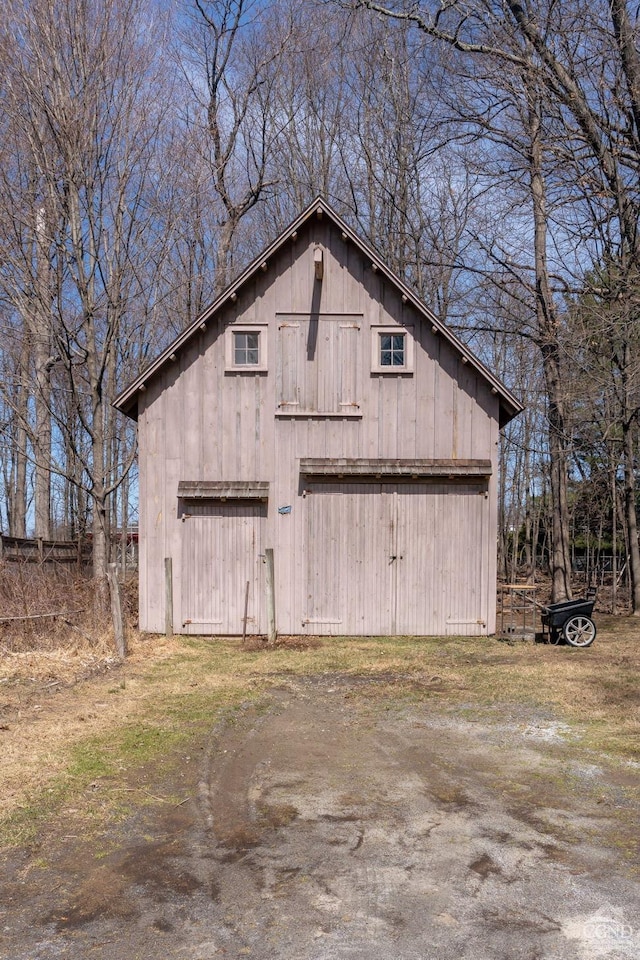 view of barn