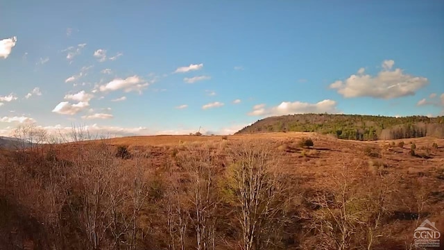 view of mountain feature featuring a rural view