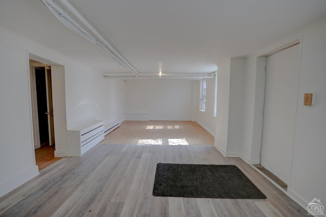 empty room featuring light hardwood / wood-style flooring