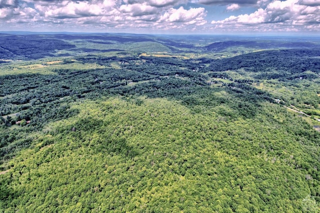 aerial view featuring a mountain view