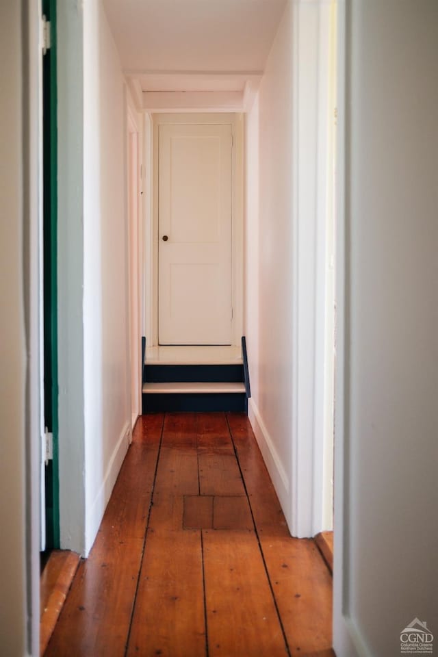 corridor with baseboards