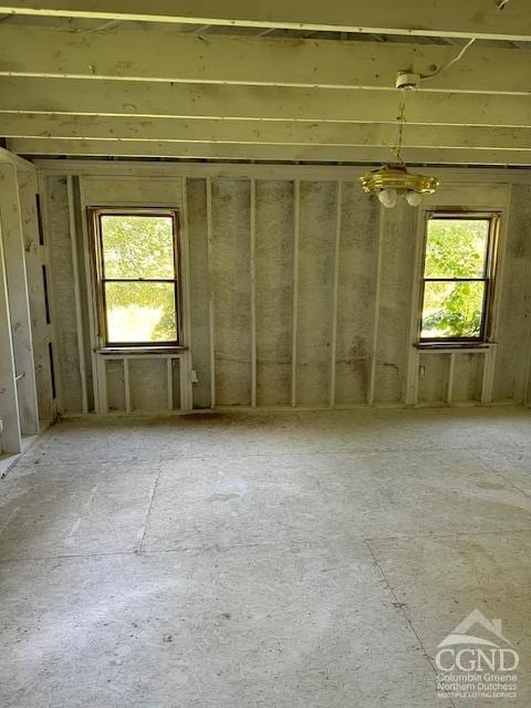 miscellaneous room featuring a wealth of natural light