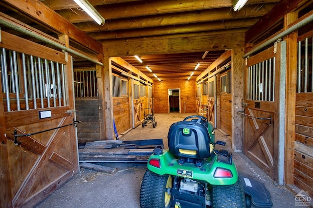 view of horse barn