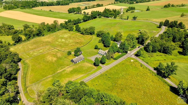 bird's eye view featuring a rural view