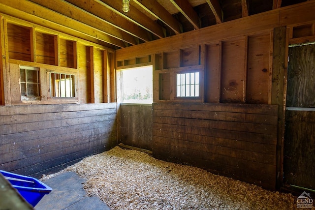 view of horse barn