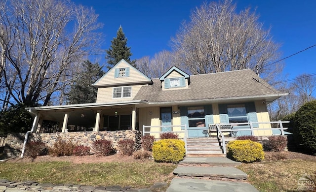 view of front of house with a porch