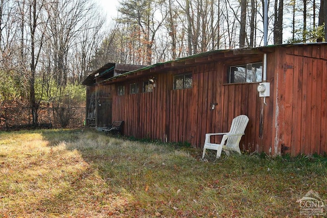 view of outdoor structure