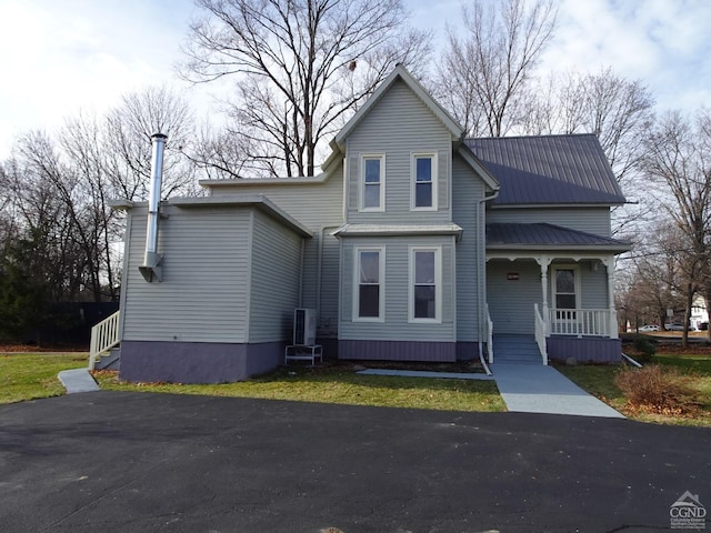 view of property with covered porch