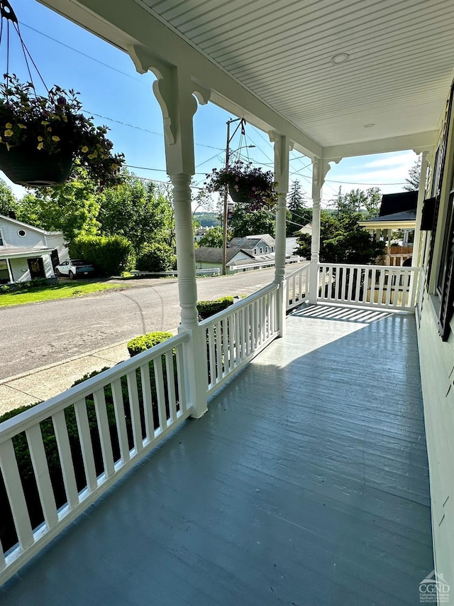 view of patio with covered porch