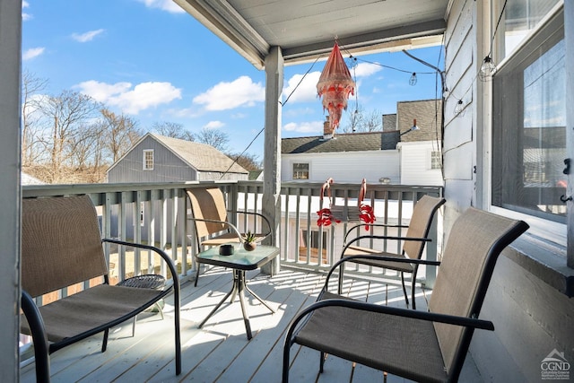 balcony with a sunroom