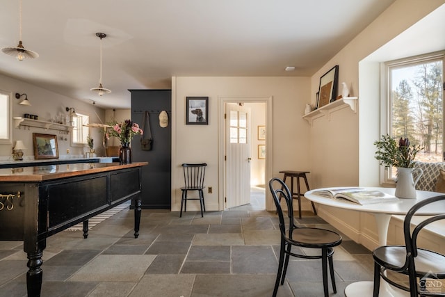 dining area with a healthy amount of sunlight