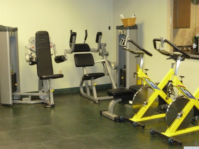 view of workout area