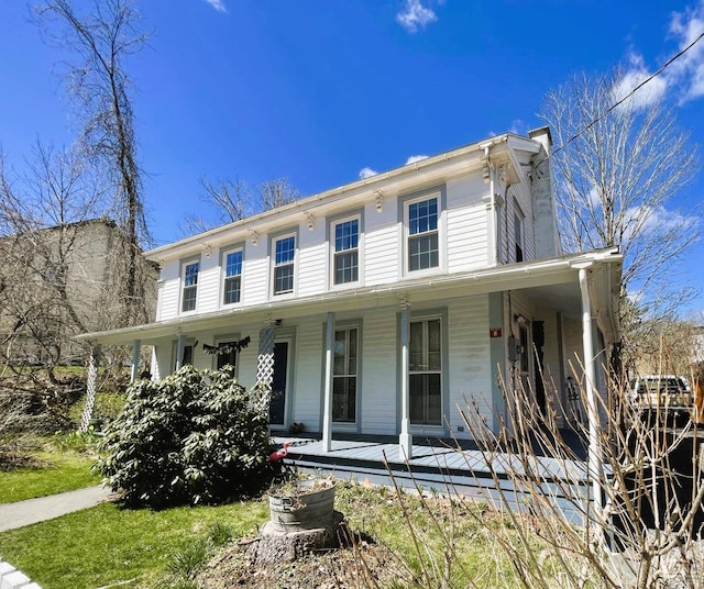 view of front of house with a porch