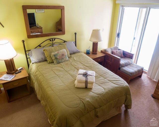 bedroom with carpet flooring