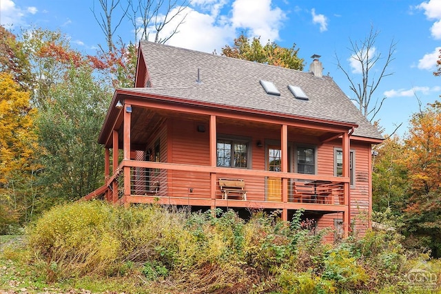 view of back of property