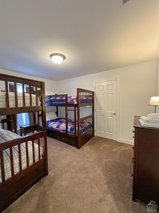 bedroom with carpet flooring