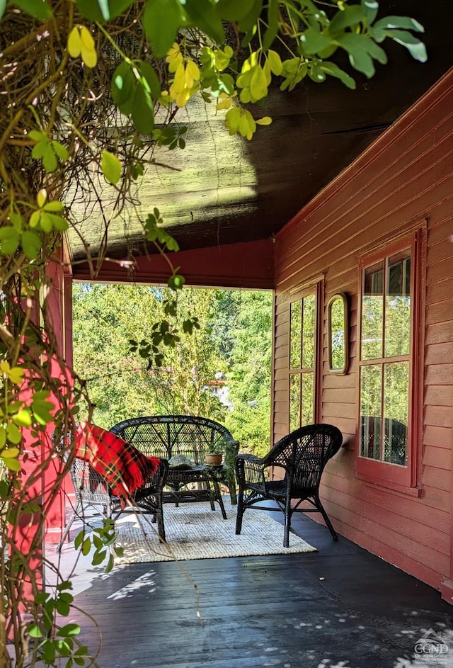 view of wooden terrace