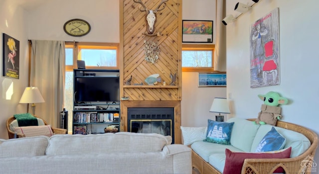 living room with a wealth of natural light
