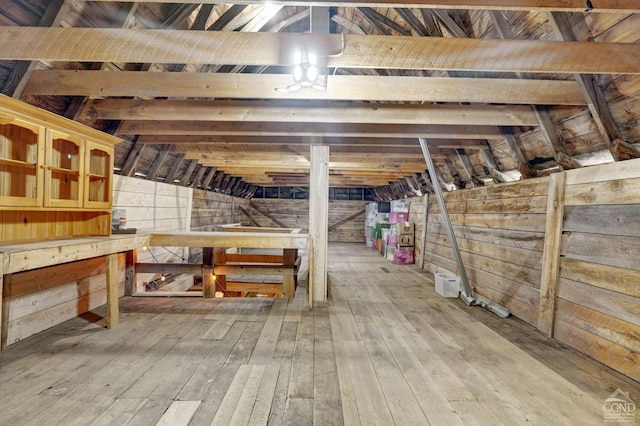 view of attic