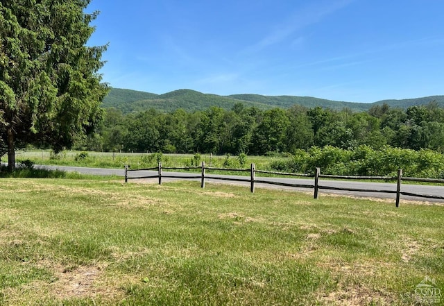 property view of mountains with a rural view