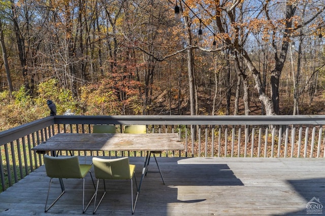 view of wooden terrace