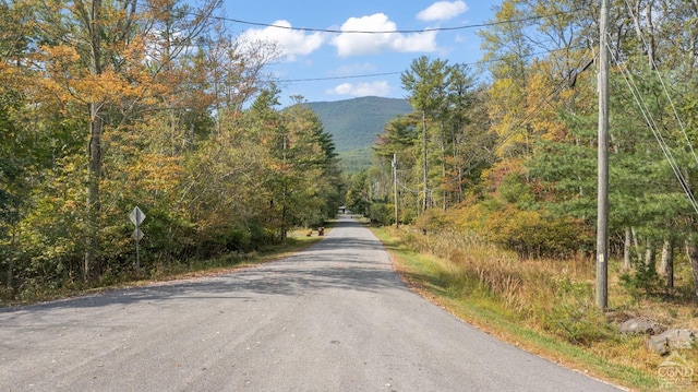 view of street featuring a mountain view