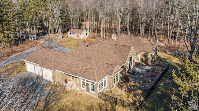 birds eye view of property