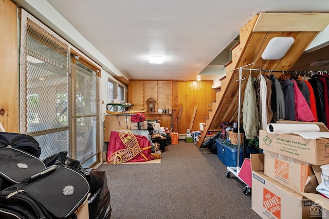 view of storage room