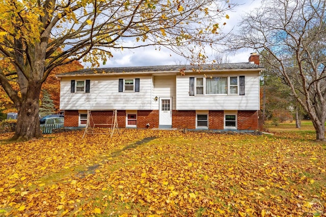 view of split foyer home