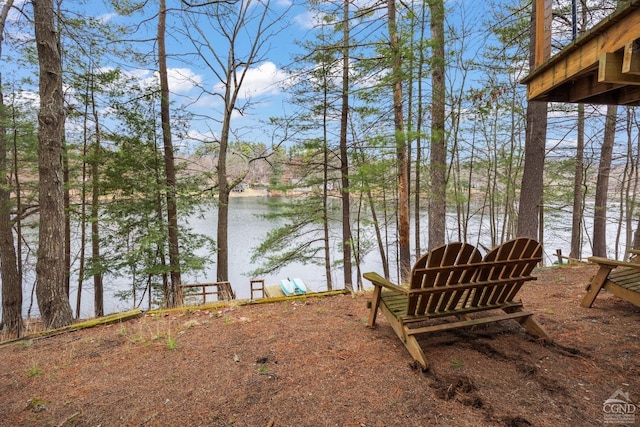 property view of water