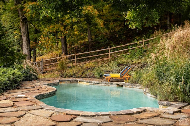 view of pool