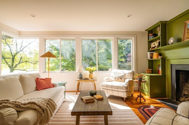 sunroom / solarium with a wealth of natural light