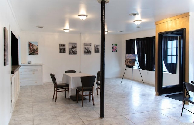 view of dining space