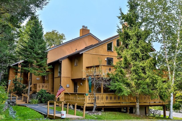 view of rear view of property