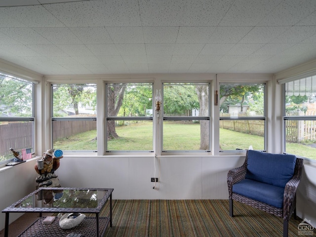 view of sunroom / solarium