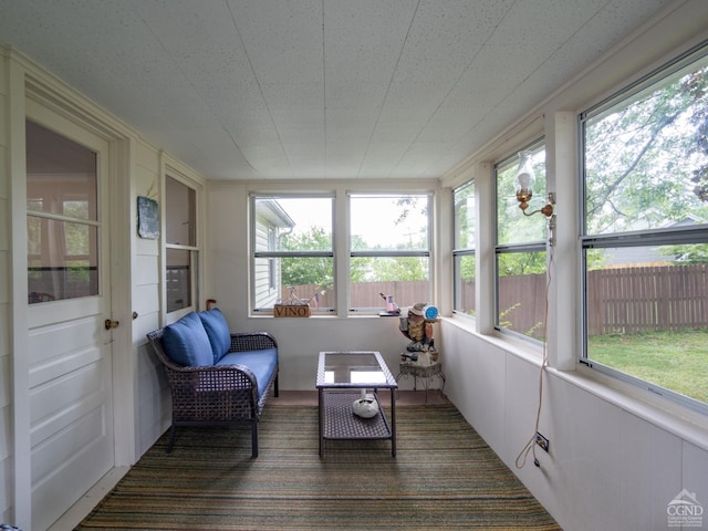 view of sunroom / solarium