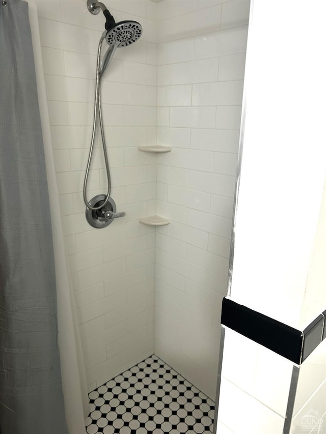 bathroom with walk in shower