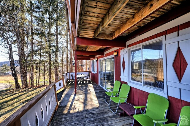 view of wooden terrace