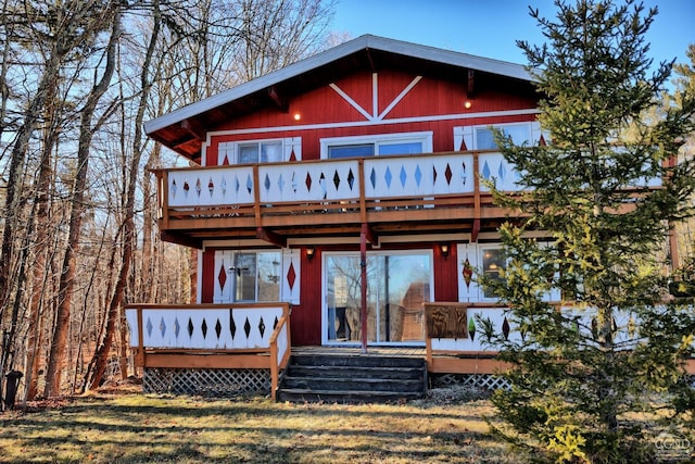 view of rear view of property