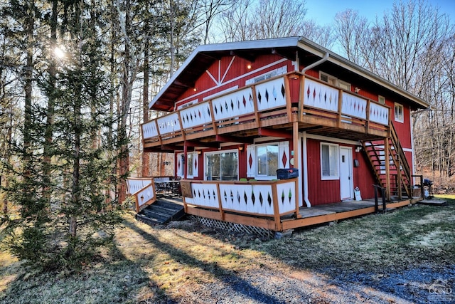 view of back of property