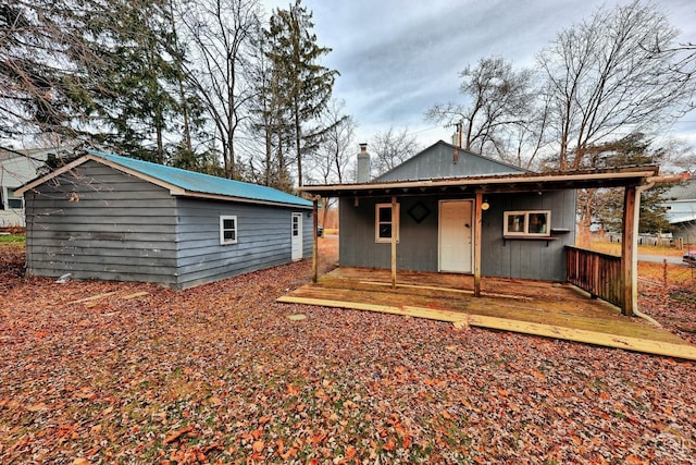 view of back of property