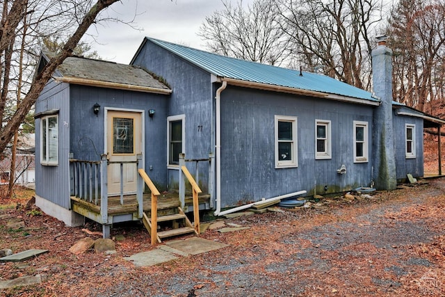 view of rear view of property