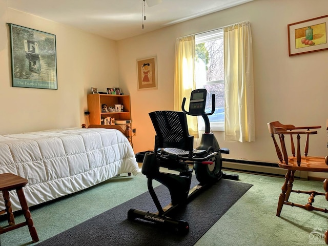 bedroom featuring carpet floors