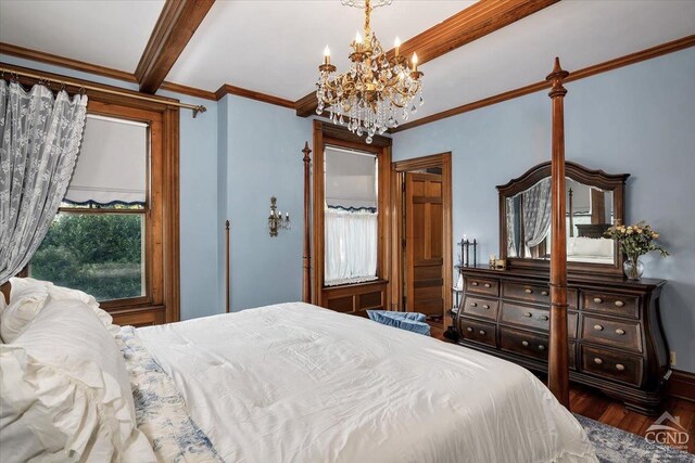 sitting room featuring crown molding and wood-type flooring