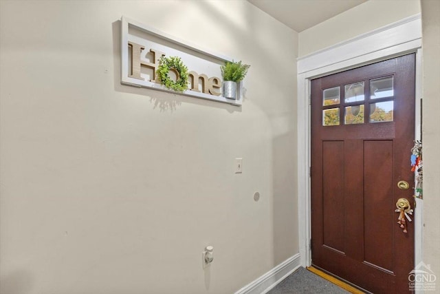 view of entrance foyer