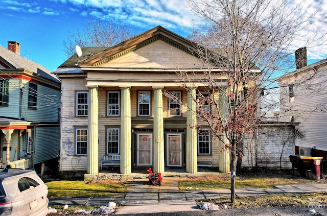 view of greek revival house