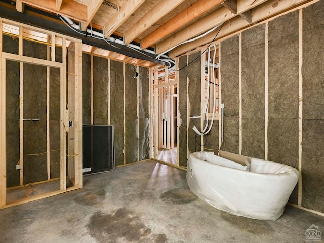 view of basement