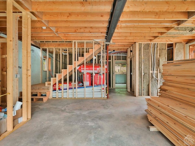 view of basement