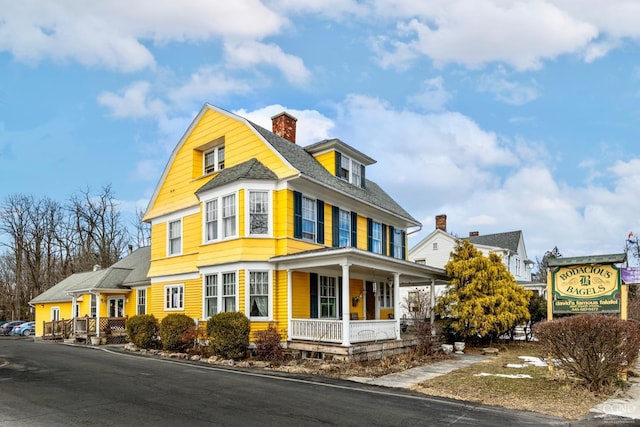 view of front of home with a porch